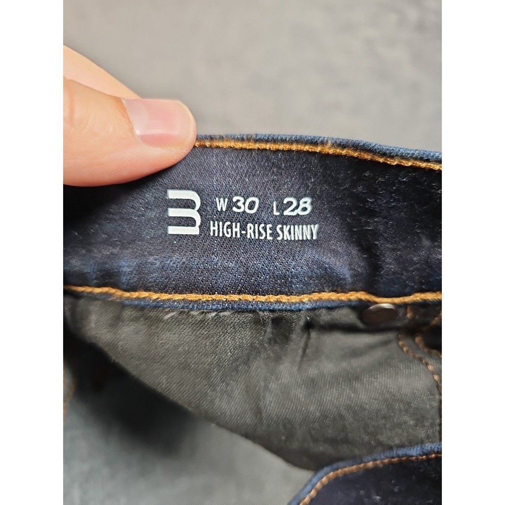 Mott &‎ Bow Women's Jeans 30x28 High-Rise Skinny Dark Blue Denim hsk1_moor_rin - Picture 3 of 10